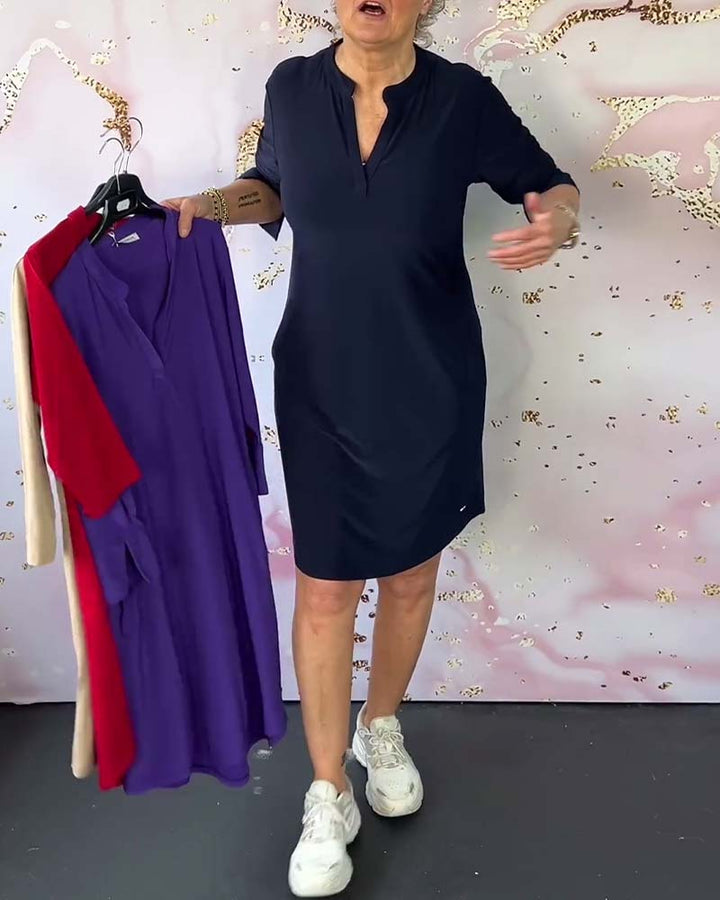 Serena™ | Abito semplice con scollo a V