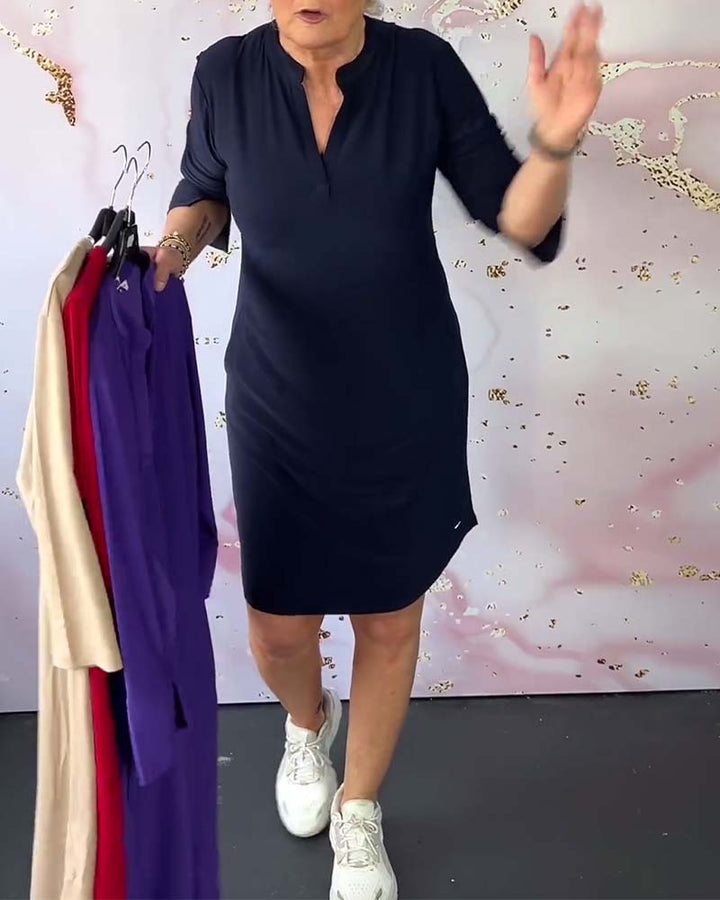 Serena™ | Abito semplice con scollo a V