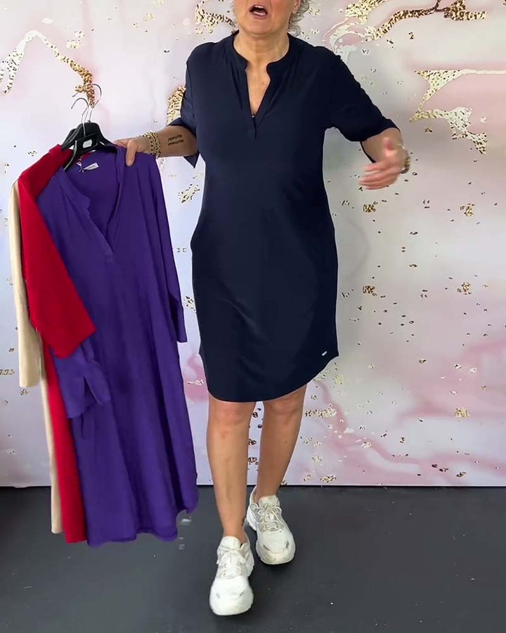 Serena™ | Abito semplice con scollo a V