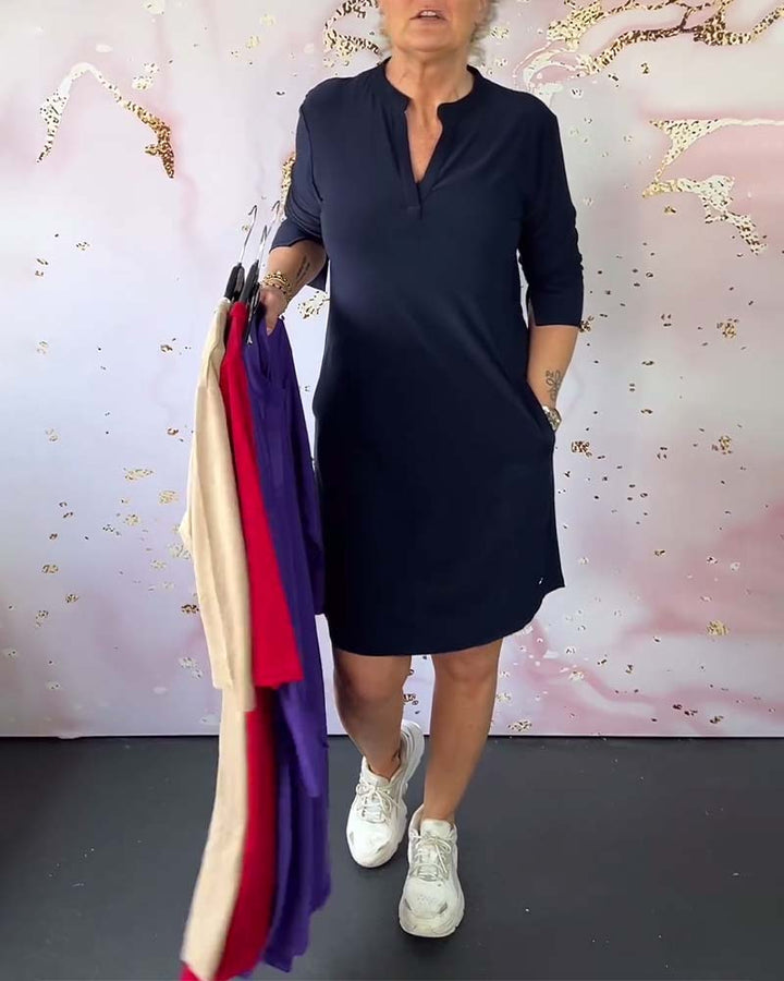Serena™ | Abito semplice con scollo a V