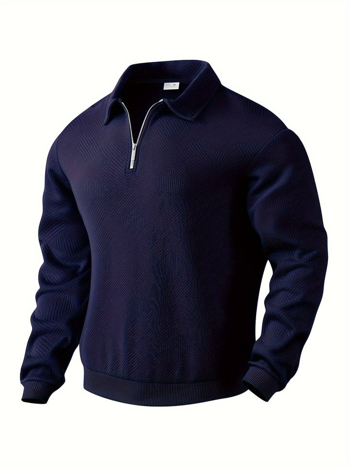 Luigi™ | Maglione Geometrico a Zip