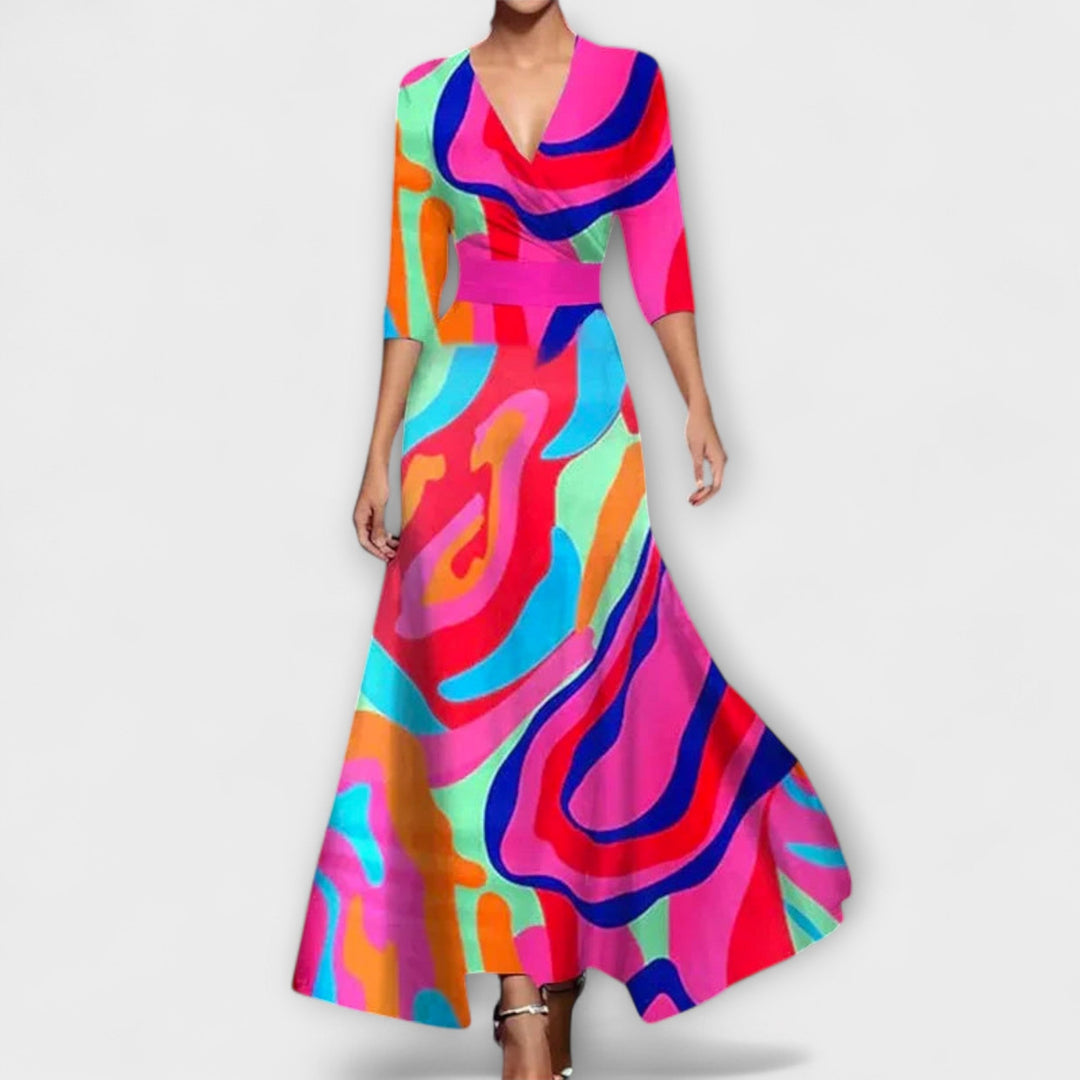 Alma™ | Abito elegante con design maniche particolari