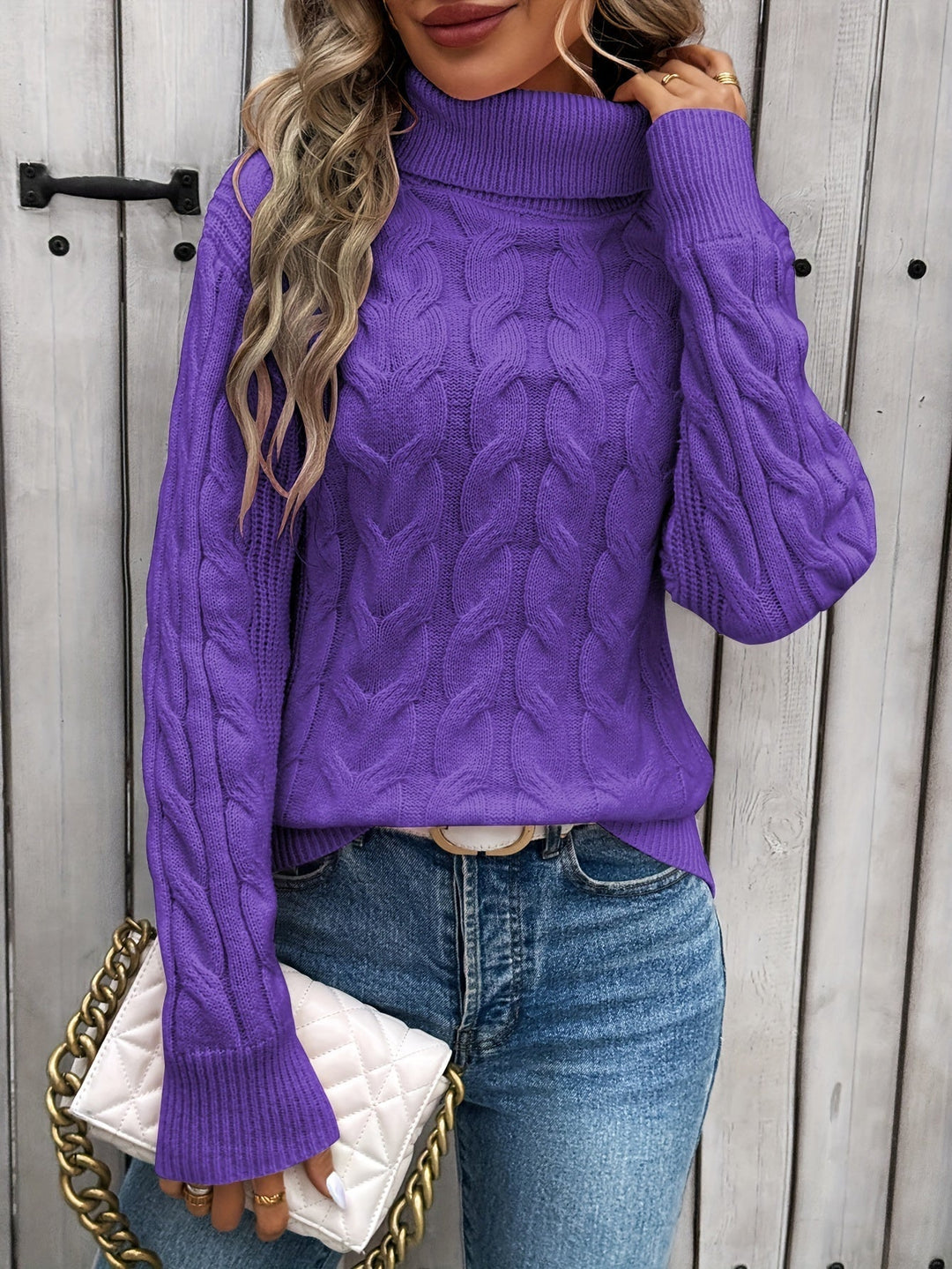 Lunetta™ | Maglione intrecciato con stile
