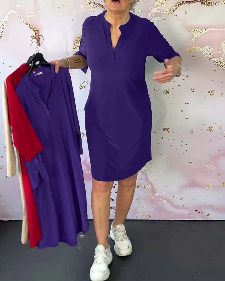 Serena™ | Abito semplice con scollo a V